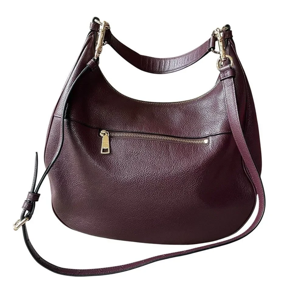 COACH F38259 LEATHER‎ HARLEY HOBO SHOULDER BAG Oxblood Burgundy Color Crossbody